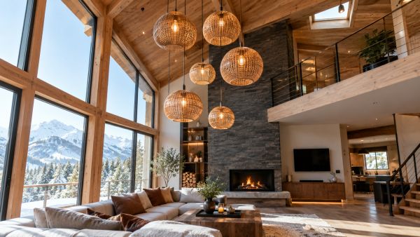 Les meilleures suspensions pour plafonds de 5 mètres : chalet, villa ou loft